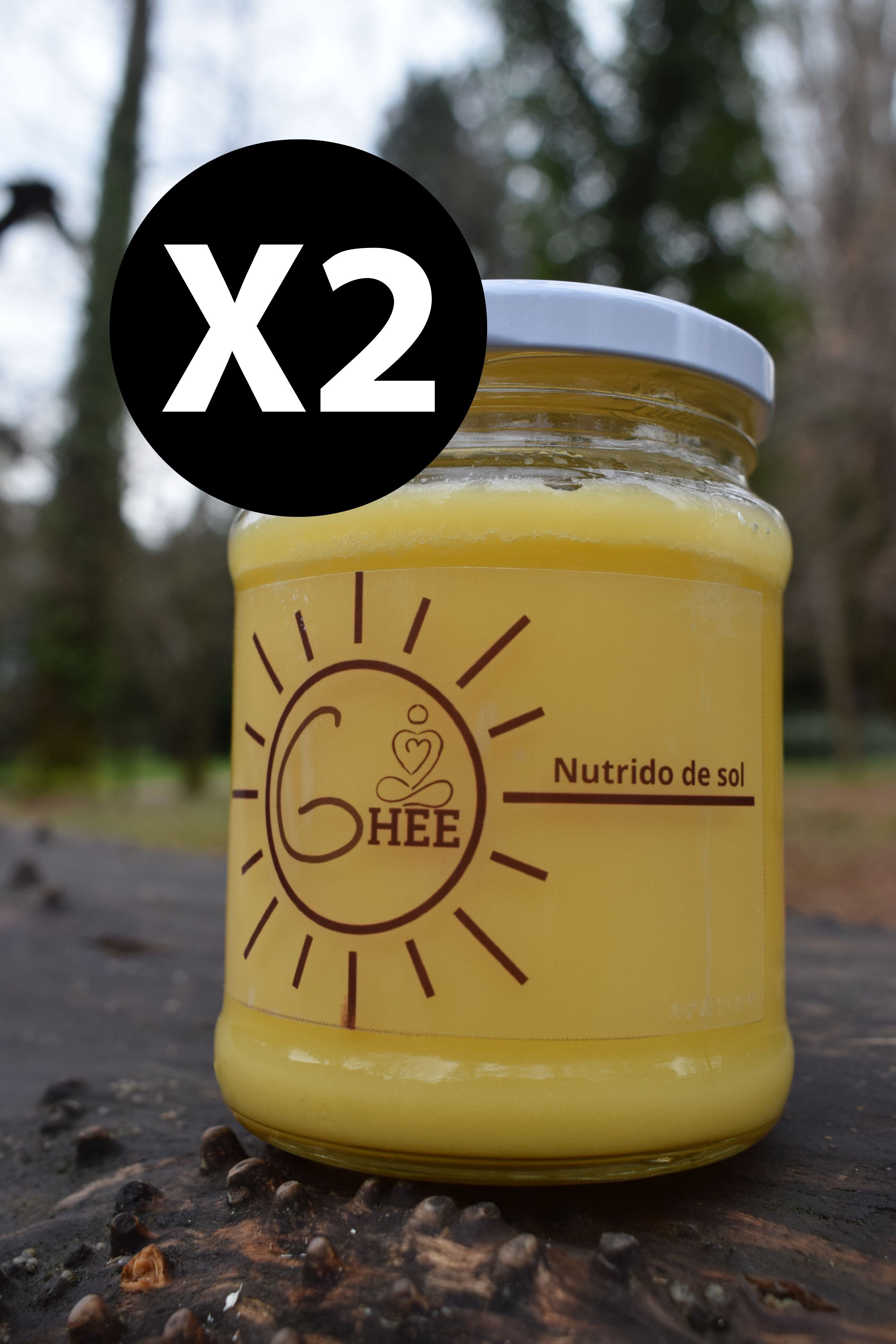 PROMO DOS FRASCOS GHEE NUTRIDO DE SOL 320 Gramos